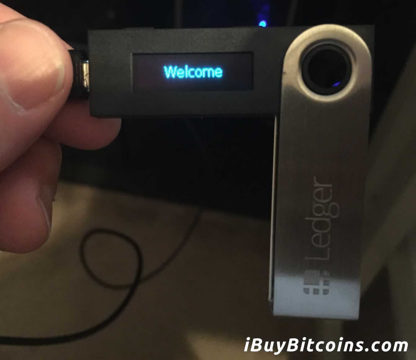 Ledger Nano S Welcome Screen